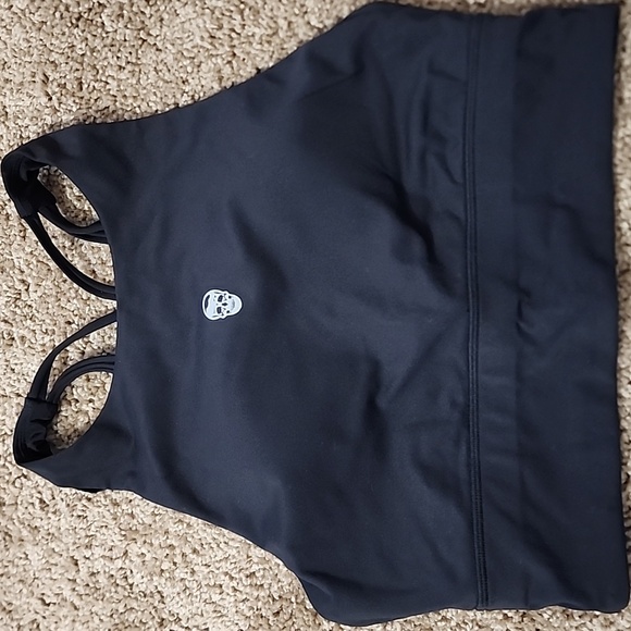 REVIVE HIGH NECK BLACK Sports Bra By GYMREAPERS - Picture 2 of 9